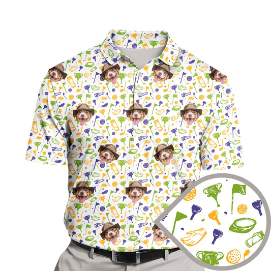 funny golf shirts with faces on them for summer play.