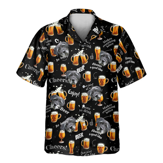 Celebrate in style with custom Hawaiian shirts featuring beer mugs and faces on them, perfect for parties, vacations, and beer lovers.