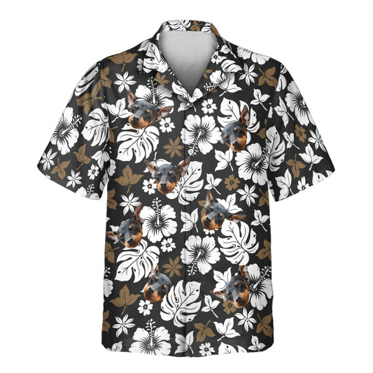 A Tropical Hibiscus Flower Custom Hawaiian Shirt featuring vibrant hibiscus flowers, tropical foliage, and palm leaves. This relaxed-fit, short-sleeve shirt offers a stylish and comfortable option for beach vacations, summer parties, or casual island wear. Perfect for those seeking a classic aloha vibe with bold, colorful floral accents.