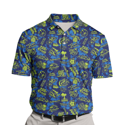 Custom kids’ golf shirts with cute animal faces for summer.