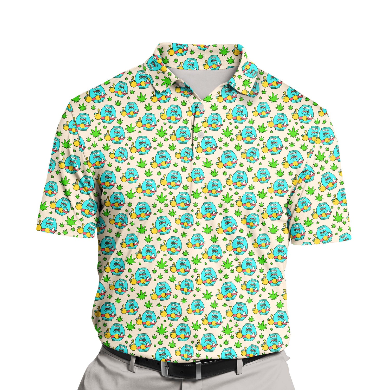 Customizable Funny Chips Bag with vibrant colors and logos.