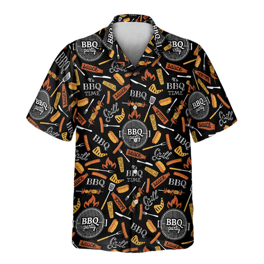 Fire up the fun with custom Hawaiian shirts featuring BBQ designs and shirts with faces on them, ideal for casual, comfortable style at your next cookout.