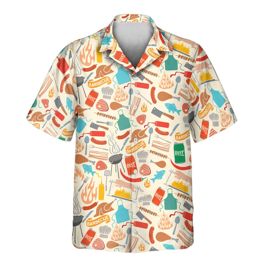 Show off your grilling skills with custom Hawaiian shirts! These vibrant BBQ party shirts with faces on them bring fun to any backyard cookout.
