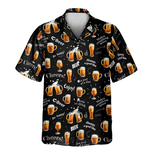 Custom Hawaiian shirts with faces on them and frothy beer designs, bringing tropical vibes and festive fun to any gathering.