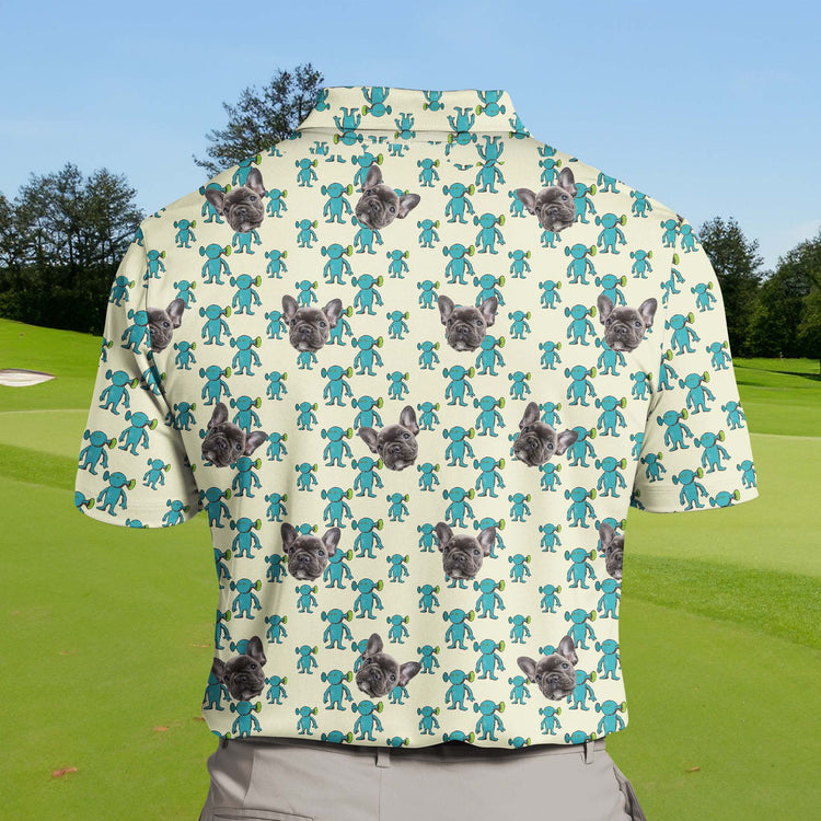 Humorous golf clothing with playful animal prints.