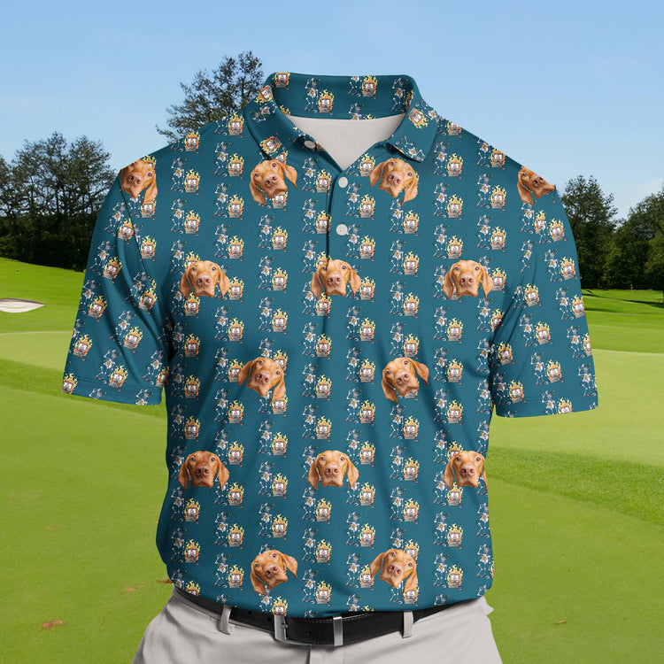 Unique quirky robot fails designs for funny golf shirts with faces.