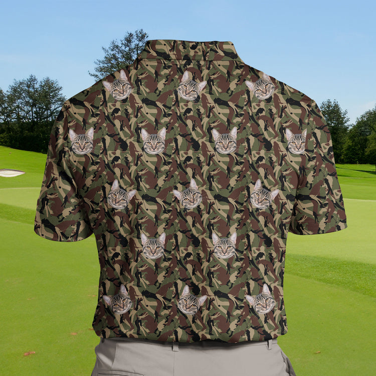 Unique custom golf clothing for army enthusiasts.