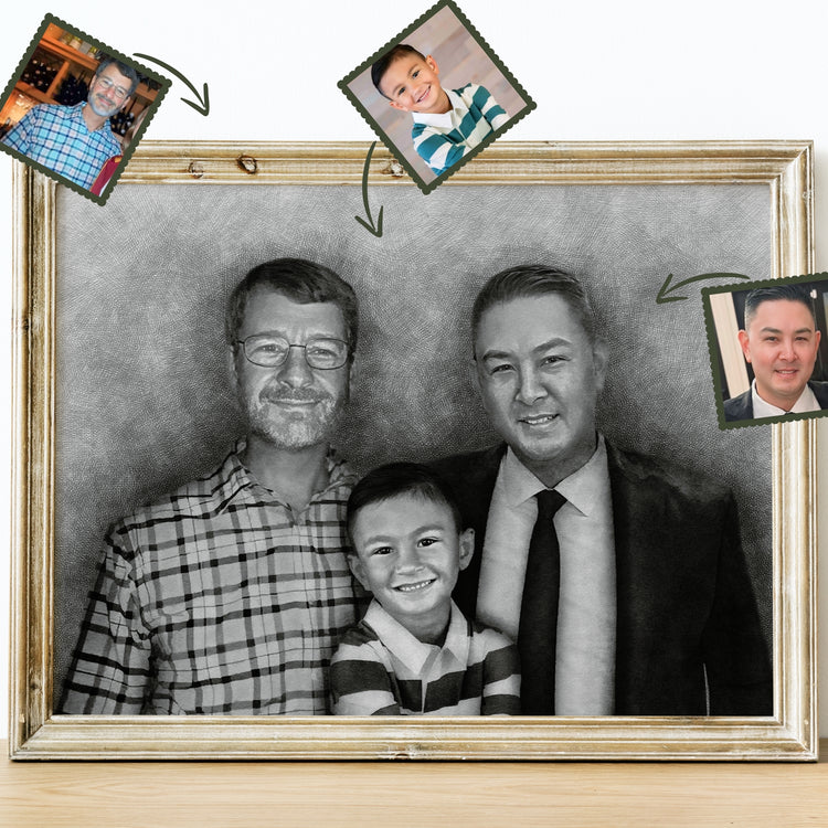 Turn cherished moments into art with a family painting. A custom family painting is a thoughtful gift and lasting memory.