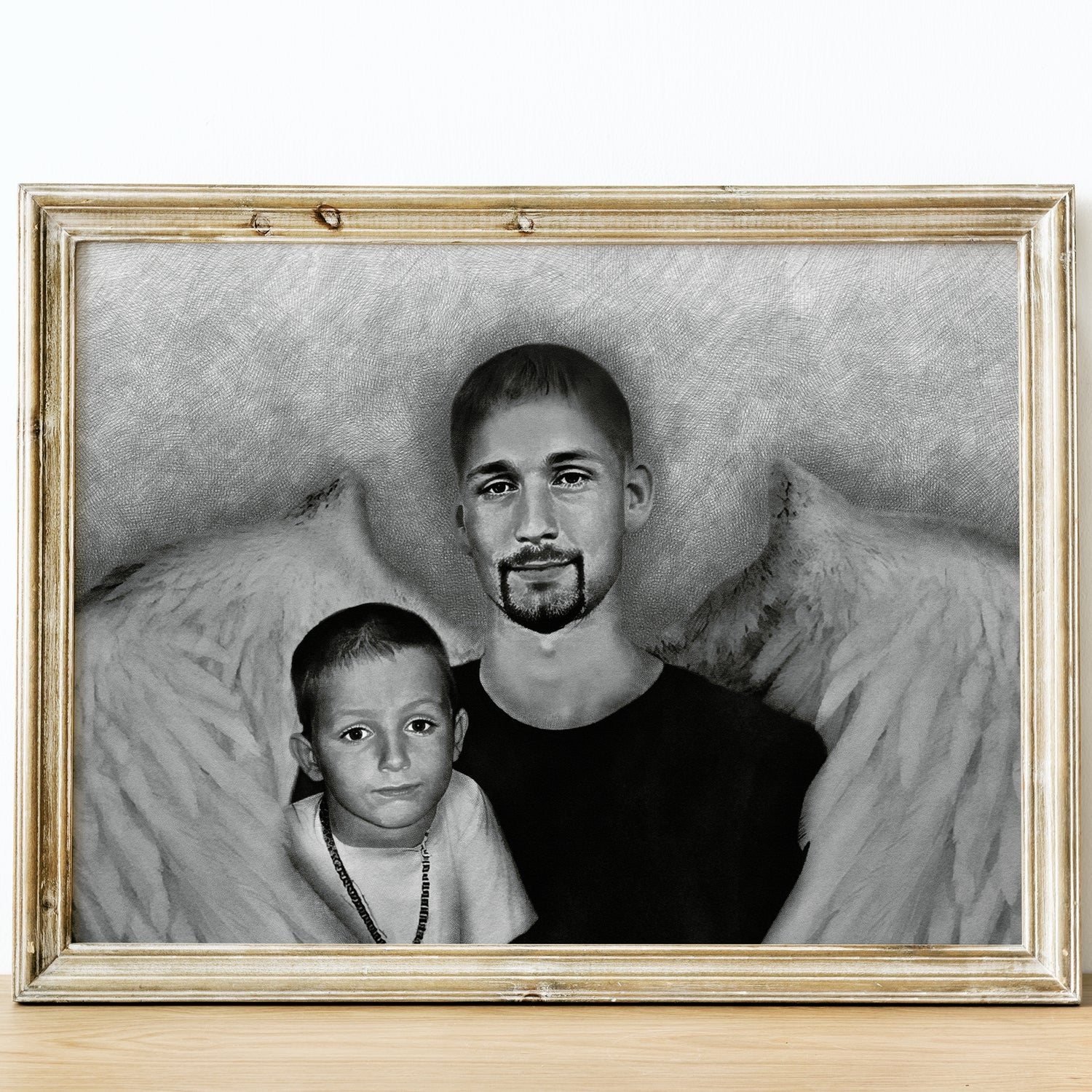 Transform your photos into a masterpiece with a custom family painting. This family painting is perfect for heartfelt gifts.