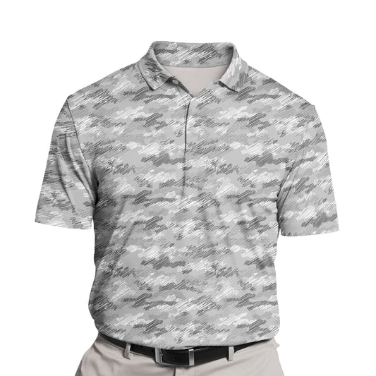 Custom funny golf shirts with faces on them for army enthusiasts.