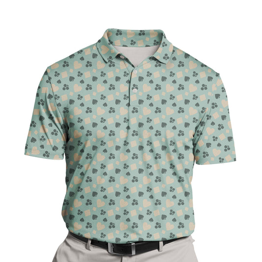 Custom funny golf shirts with faces on them for team golf events.