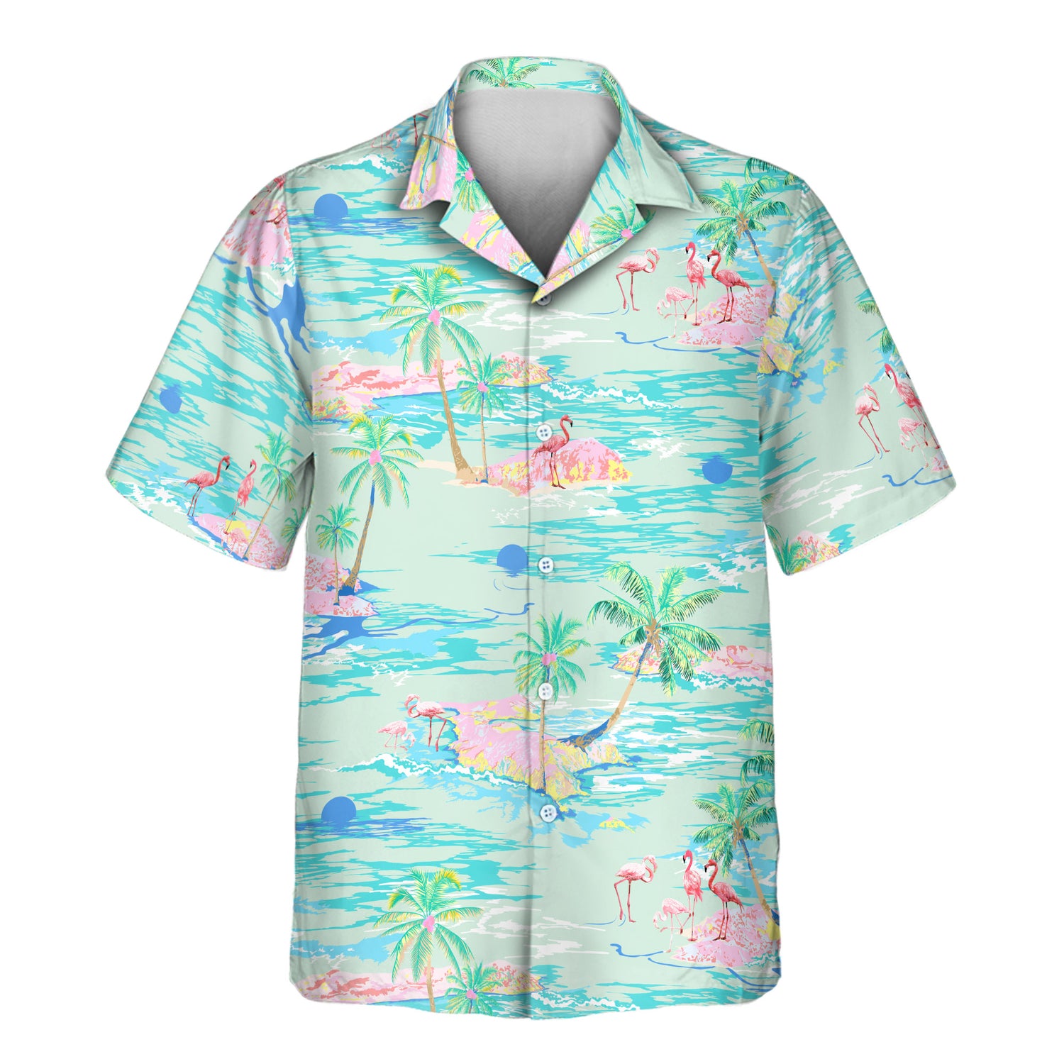 Bring the tropics to life with custom Hawaiian shirts featuring flamingos and palm trees. Personalize shirts with faces on them for fun beach getaways.