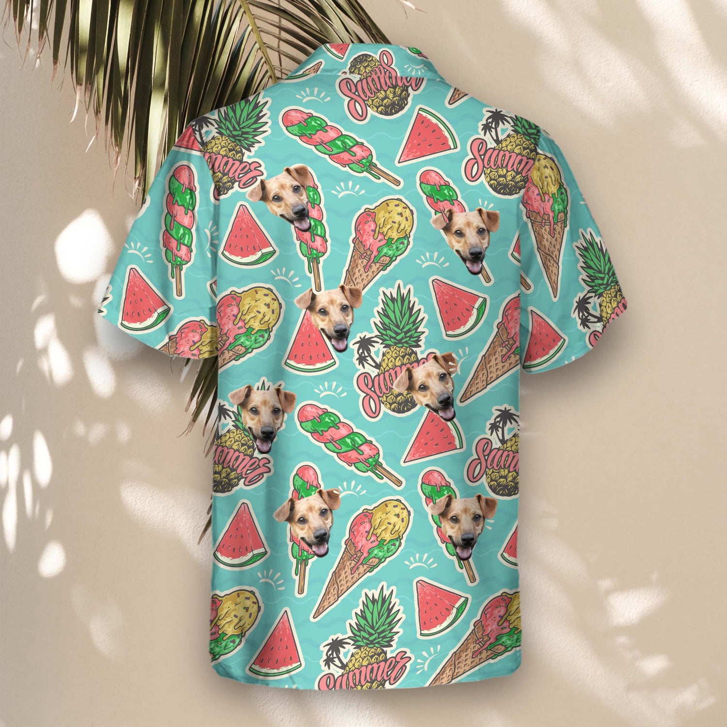 Custom Hawaiian shirts with faces on them, blending tropical prints with quirky expressions for a bold and stylish vacation outfit.