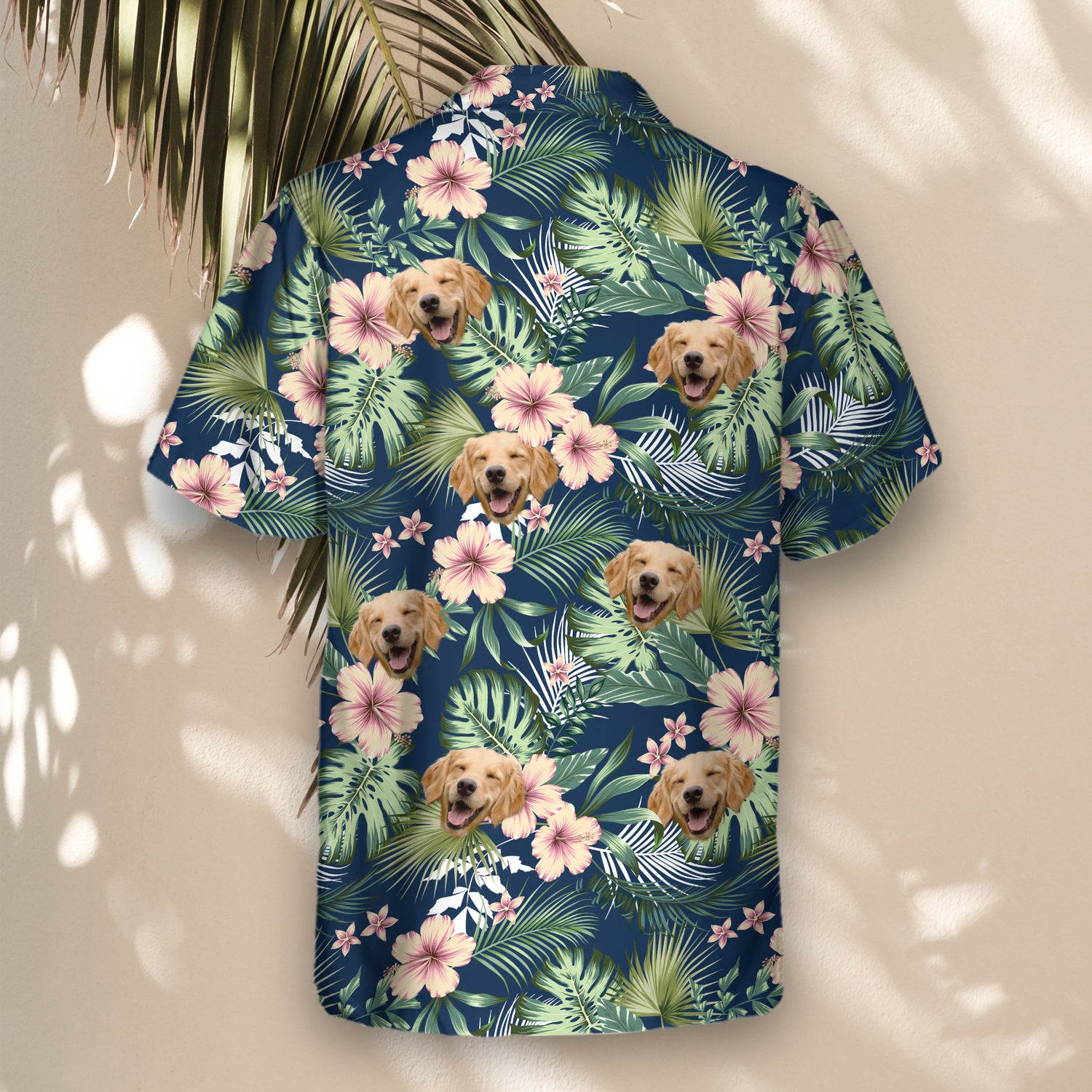 A vibrant Botanical Tropical Florals Custom Hawaiian Shirt featuring lush tropical flowers and leaves in rich colors. This stylish, breathable shirt showcases elegant hibiscus, frangipani, and foliage, perfect for summer, beach vacations, or casual island wear. Designed for comfort with a relaxed fit, short sleeves, and a classic button-up style.