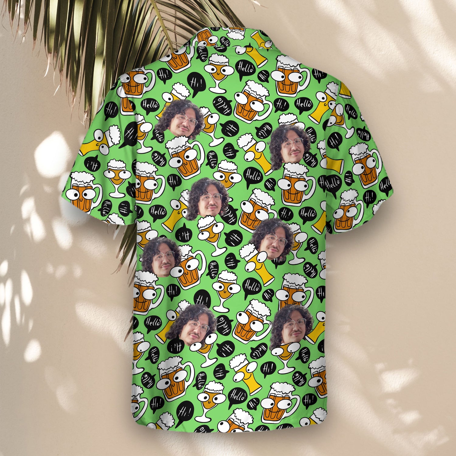 Celebrate Oktoberfest in style with beer stein Hawaiian shirts with faces on them, perfect for beer lovers and partygoers.