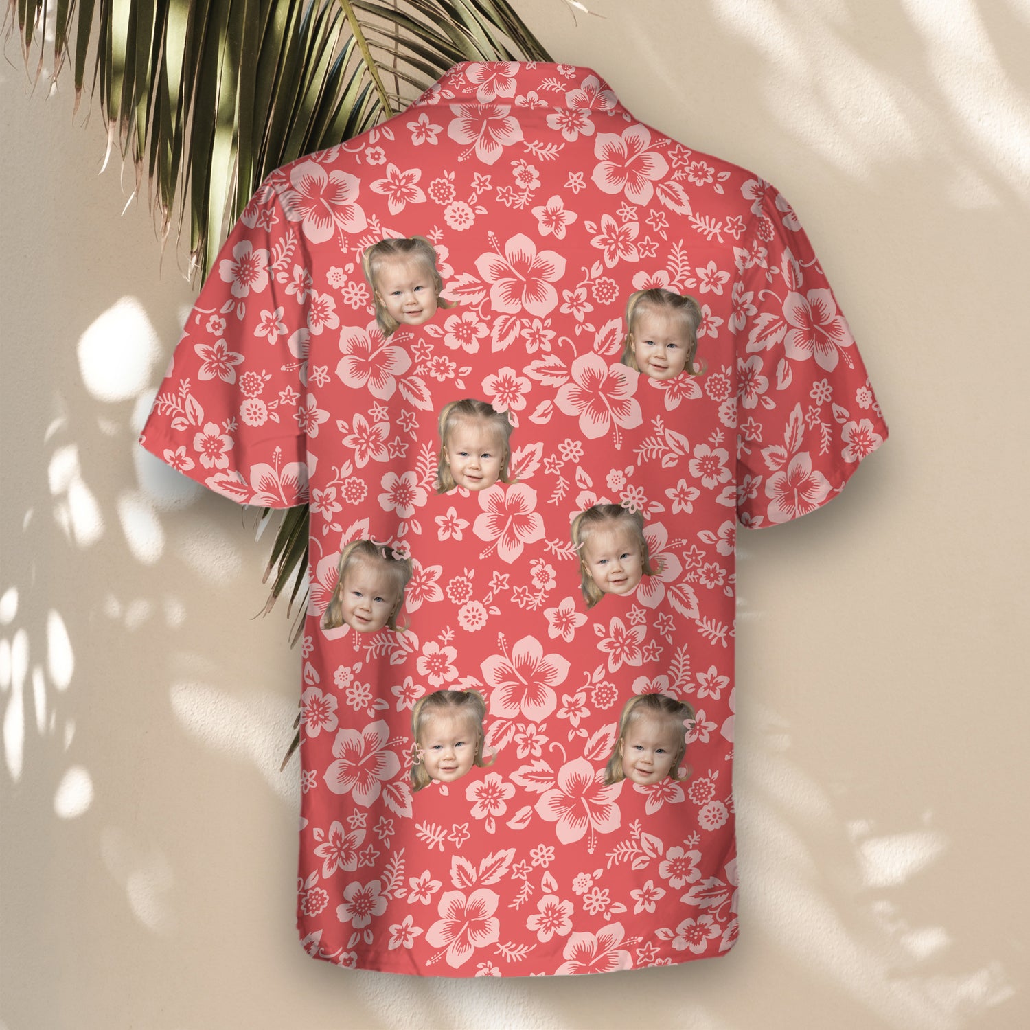 Custom Hawaiian shirts with faces on them and beautiful Japanese hibiscus patterns, blending vibrant floral designs and comfort for a stylish look.