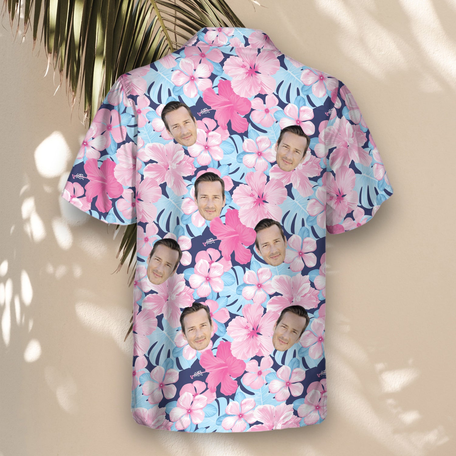 Discover Custom Hawaiian Shirts showcasing lively floral patterns, perfect for adding shirts with faces on them or your custom logo for events.