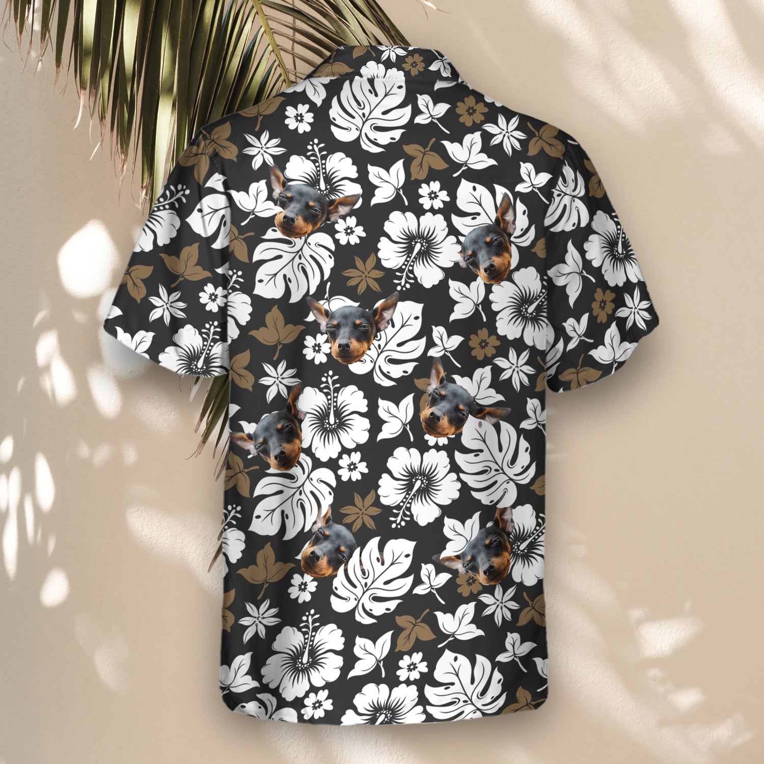 A Tropical Hibiscus Flower Custom Hawaiian Shirt featuring vibrant hibiscus flowers, tropical foliage, and palm leaves. This relaxed-fit, short-sleeve shirt offers a stylish and comfortable option for beach vacations, summer parties, or casual island wear. Perfect for those seeking a classic aloha vibe with bold, colorful floral accents.