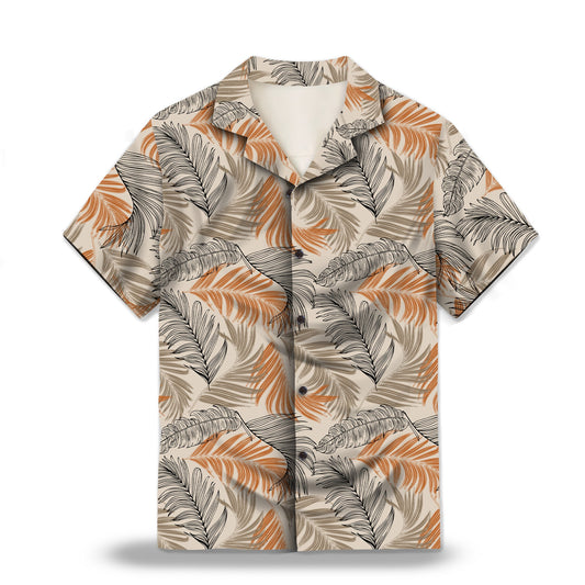 Image: Lush Tropical Foliage Custom Hawaiian Shirt. Featuring vibrant tropical foliage designs for a stylish and natural look. Perfect for beach vacations and summer outings. Alt text for accessibility.