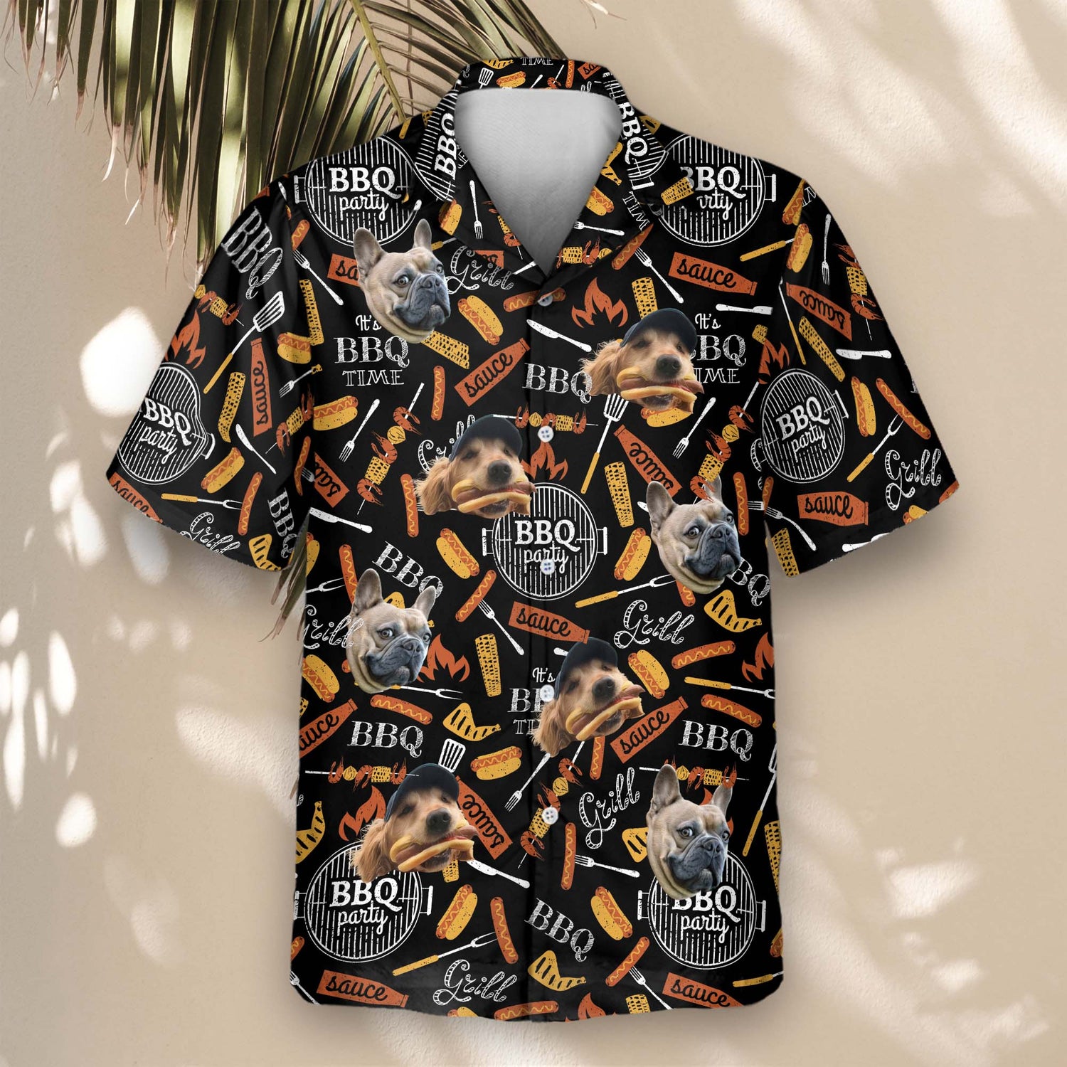 Grill in style with custom Hawaiian shirts featuring BBQ designs and shirts with faces on them, perfect for adding comfort and flair to summer gatherings.