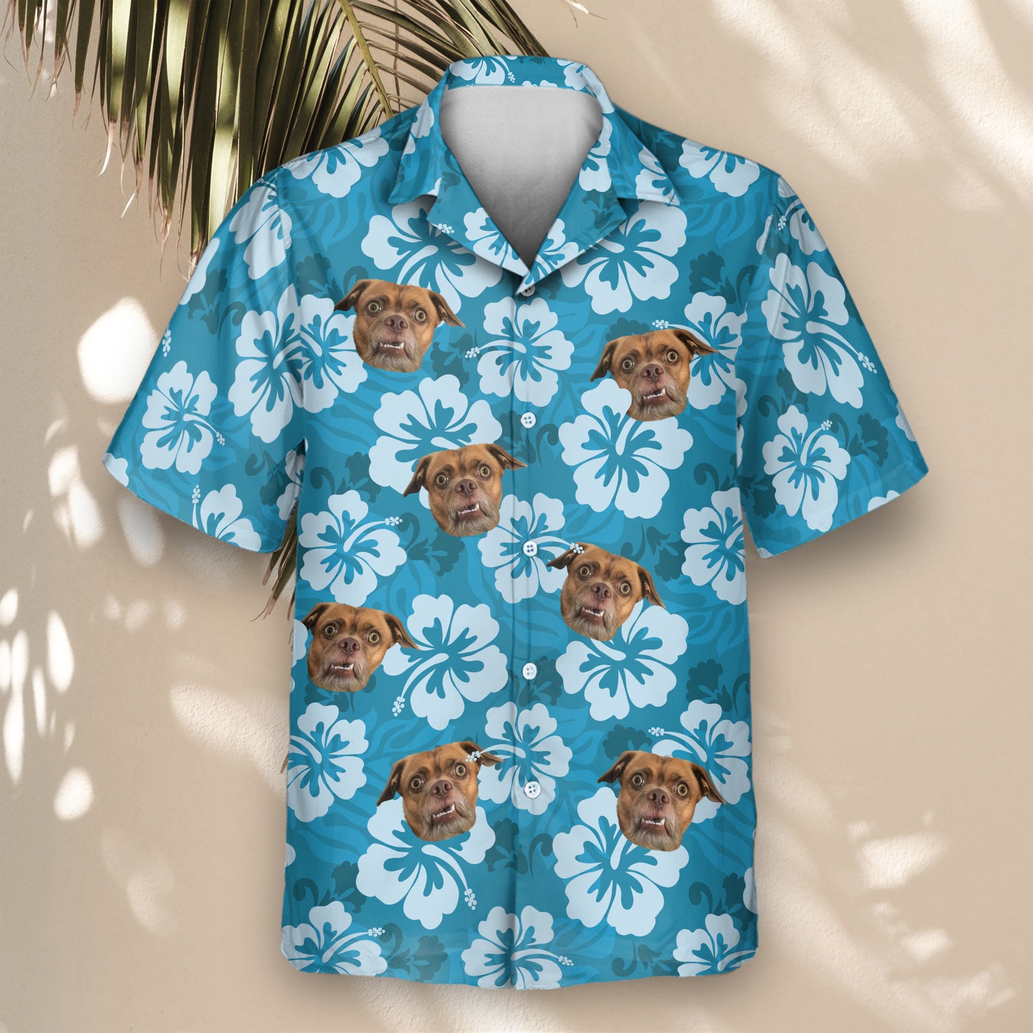 Experience vibrant colors with our Hibiscus Paradise Vibes custom Hawaiian shirts, perfect for shirts with faces on them or unique design options.