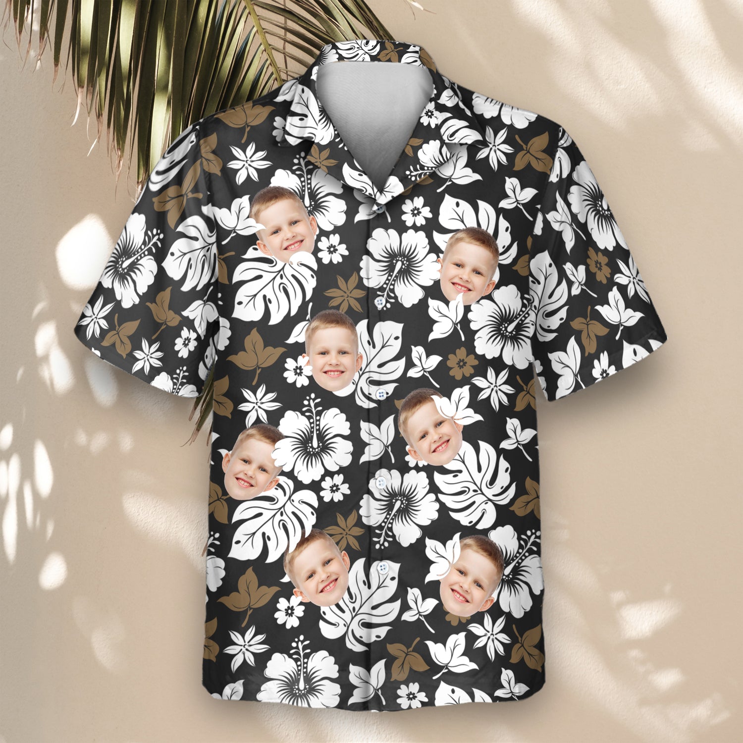 A Tropical Hibiscus Flower Custom Hawaiian Shirt featuring vibrant hibiscus flowers, tropical foliage, and palm leaves. This relaxed-fit, short-sleeve shirt offers a stylish and comfortable option for beach vacations, summer parties, or casual island wear. Perfect for those seeking a classic aloha vibe with bold, colorful floral accents.