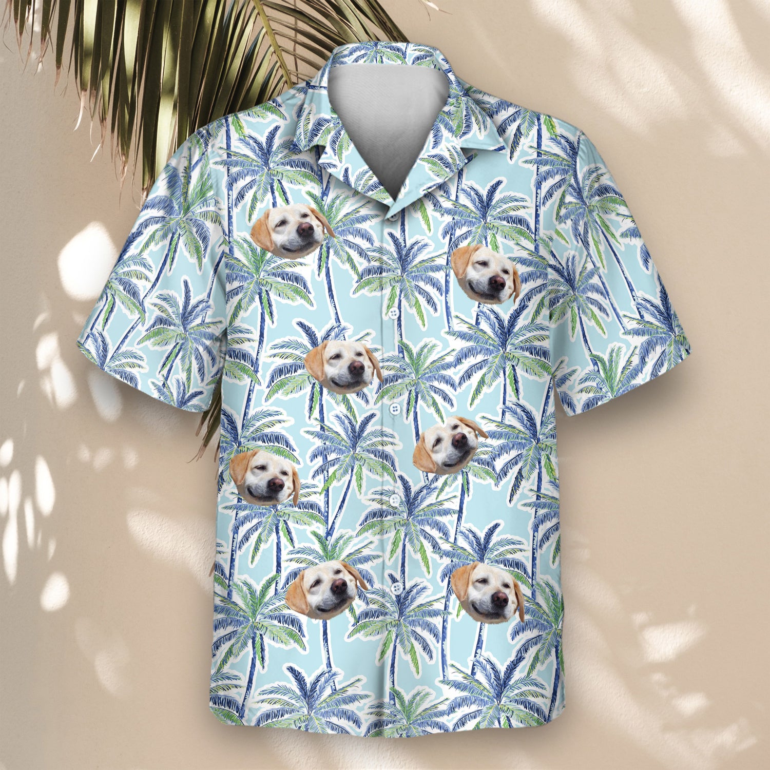 Brighten your wardrobe with Tropical Palm Paradise Custom Hawaiian Shirts, featuring lush designs, great for shirts with faces on them or logos.