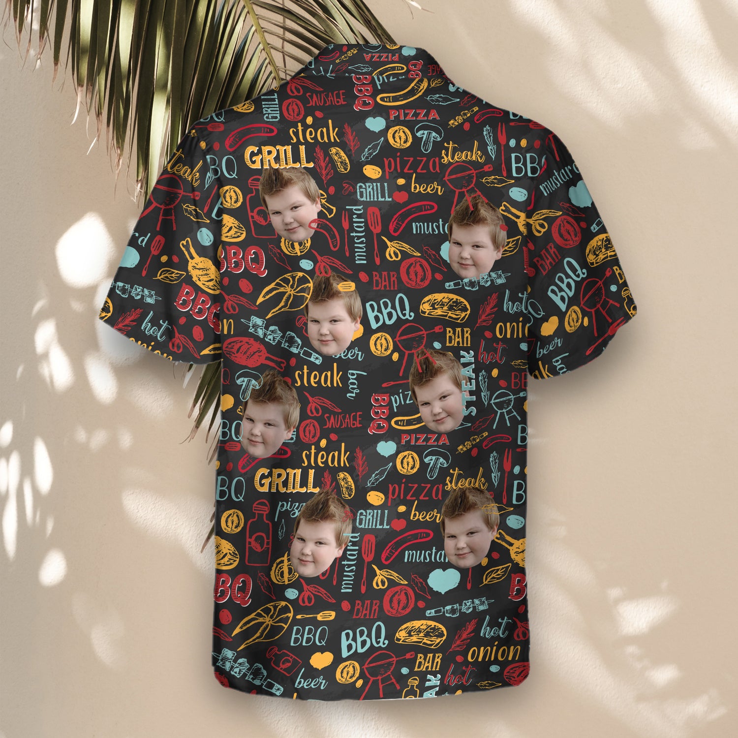 Celebrate grilling season with BBQ Royale Night custom Hawaiian shirts, blending barbecue culture and shirts with faces on them for a unique summer outfit.