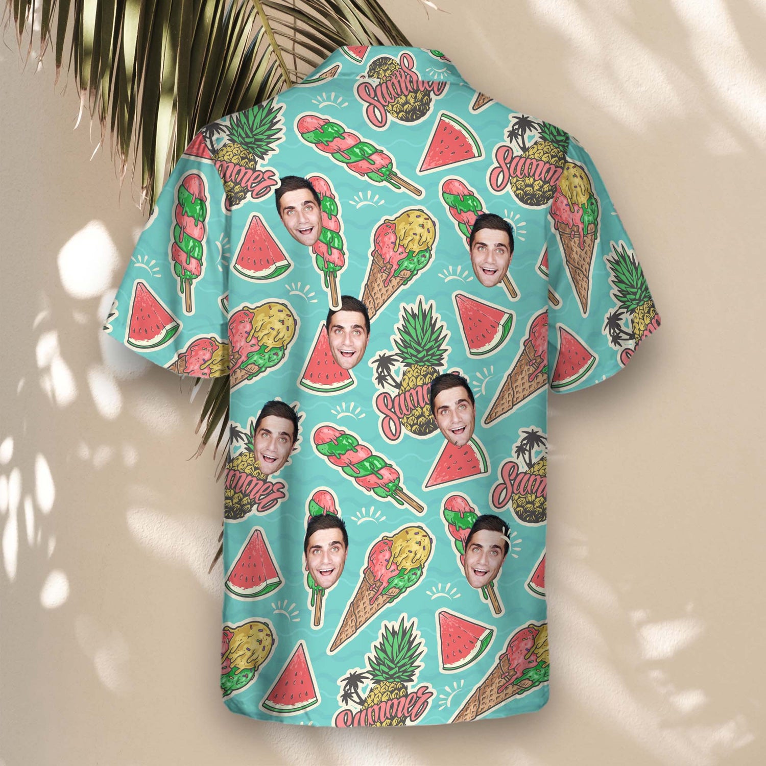 Express yourself with custom Hawaiian shirts with faces on them, featuring eye-catching tropical designs for a fun and unique summer wardrobe.
