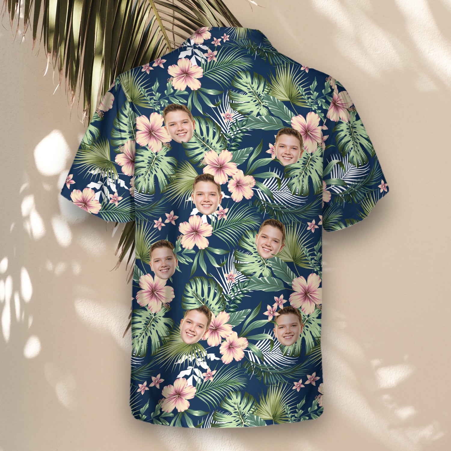 A vibrant Botanical Tropical Florals Custom Hawaiian Shirt featuring lush tropical flowers and leaves in rich colors. This stylish, breathable shirt showcases elegant hibiscus, frangipani, and foliage, perfect for summer, beach vacations, or casual island wear. Designed for comfort with a relaxed fit, short sleeves, and a classic button-up style.