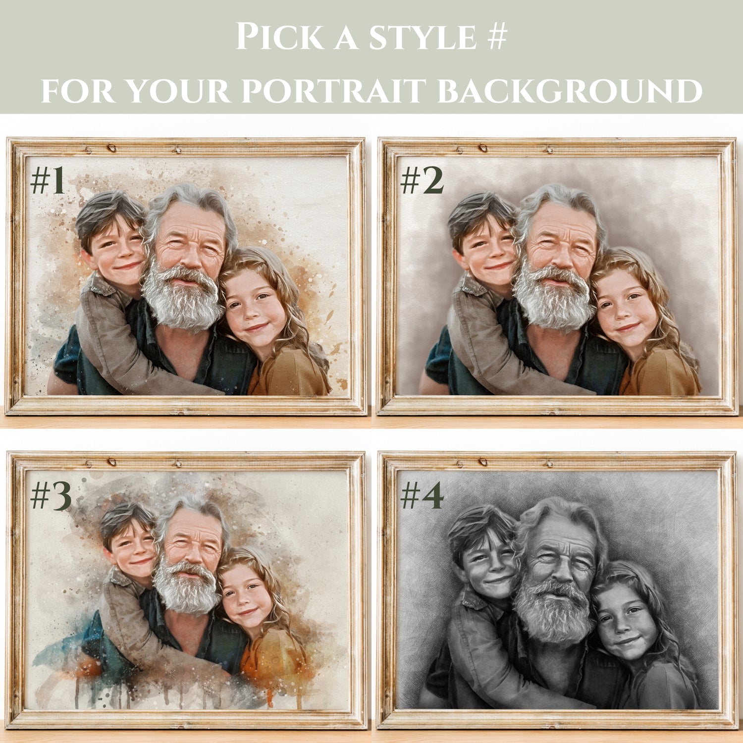Turn photos into art with a personalized family painting. A custom family painting is a heartfelt gift for any occasion.